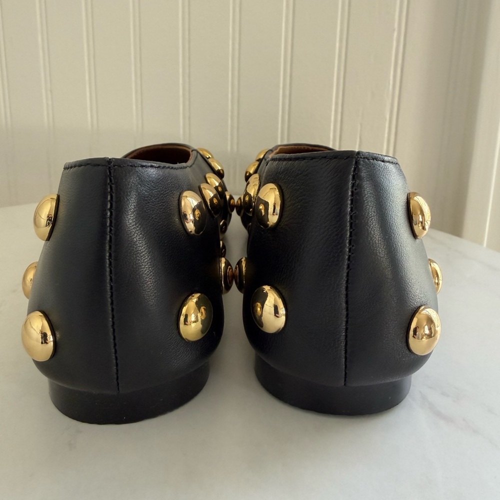 Madewell The Mylie Ballet Flat in Stud Embellished Leather NIB - Picture 6 of 10